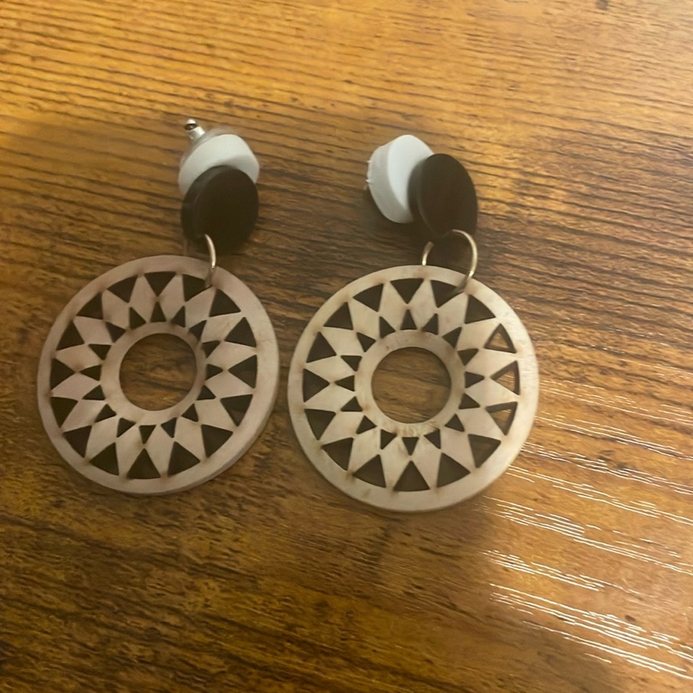 Godosa's Earrings Handmade Rattan Knit Geometric Dangle Drop Earrings for Women